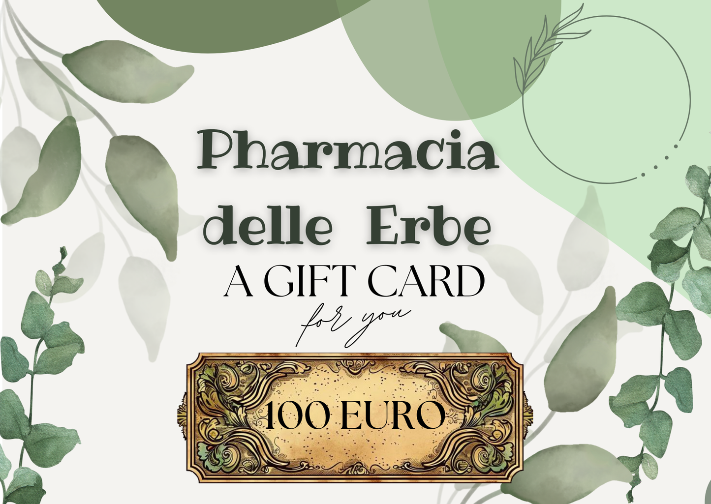 Gift Card Pharmacia delle Erbe - 100 €