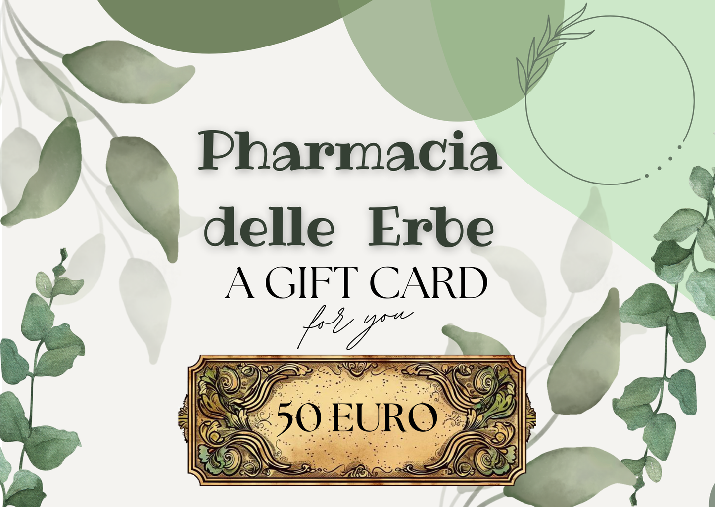 Gift Card Pharmacia delle Erbe - 50 €